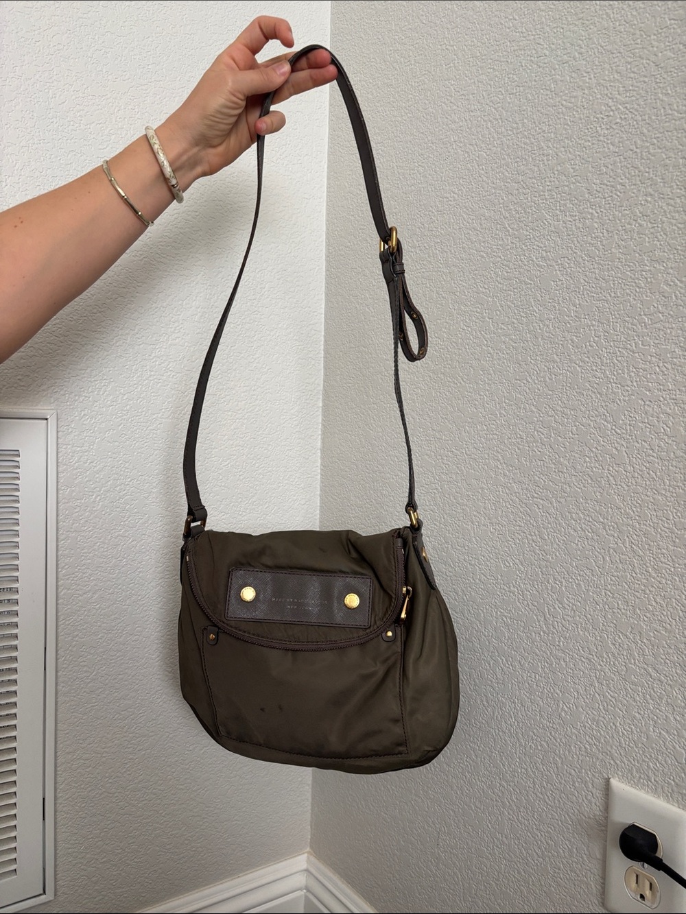 Olive Green Crossbody Shoulder Bag